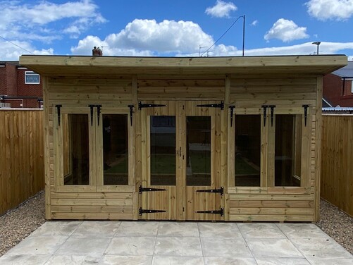 #SHP032 14x10 Pent Summer House