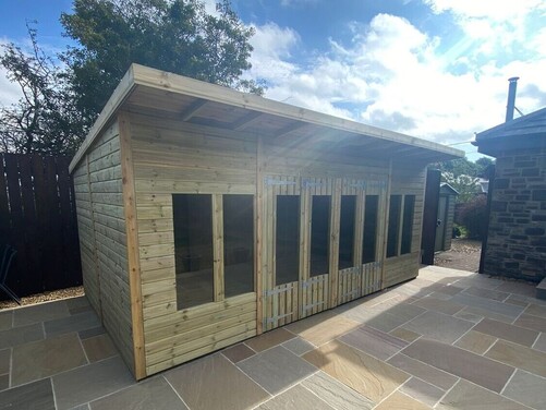 #SHP033 18x10 Pent Summer House