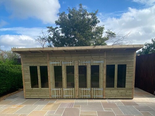 #SHP033 18x10 Pent Summer House