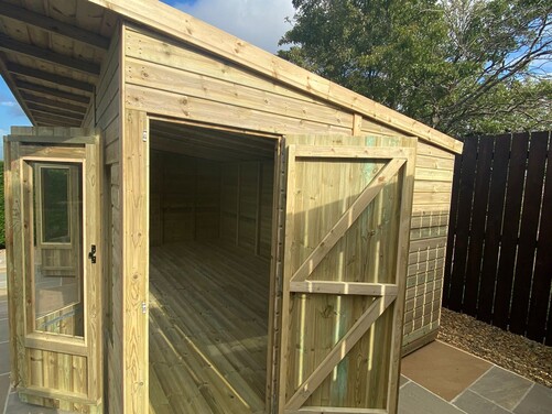 #SHP033 18x10 Pent Summer House