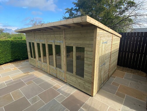 #SHP033 18x10 Pent Summer House