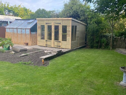 #SHP035 10x10 Pent Summer House