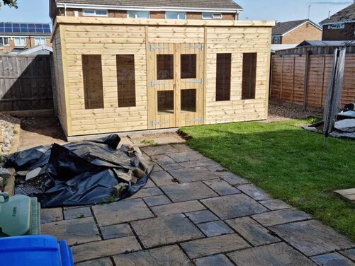 #SHP036 16x10 Pent Summer House