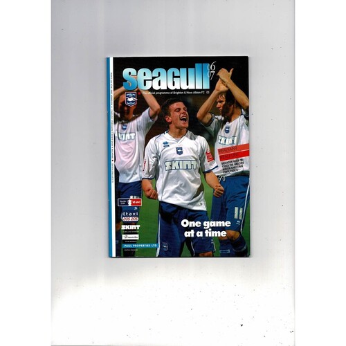 Brighton v Northwich Victoria FA Cup Football Programme