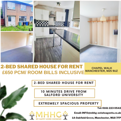 2 double rooms in shared house For Rent