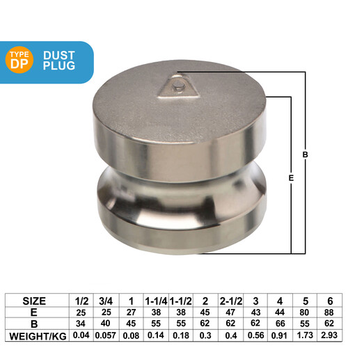 Stainless Steel Dust Plug SS316
