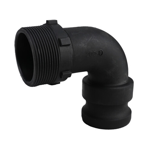 Camlock Adapter (2 inch) to BSP Male (2 Inch) 90-degree elbow