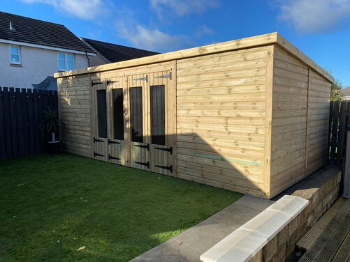 #SHP037 20x10 Pent Summer House