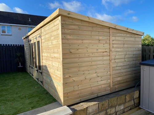 #SHP037 20x10 Pent Summer House