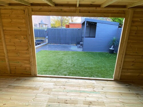 #SHP037 20x10 Pent Summer House