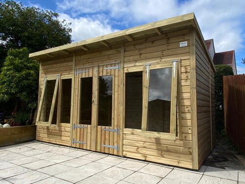 #SHP039 14x8 Pent Summer House