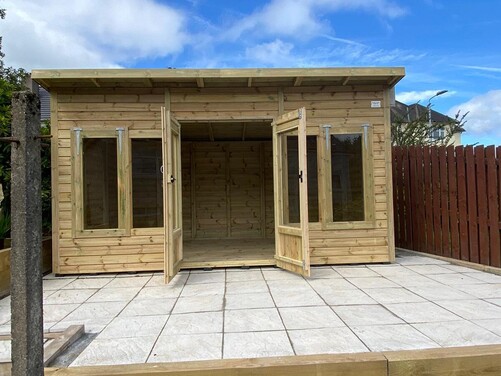 #SHP039 14x8 Pent Summer House