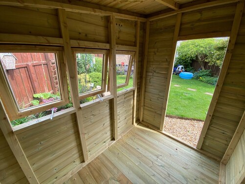 #SHP040 16x8 Pent Combi Summer House