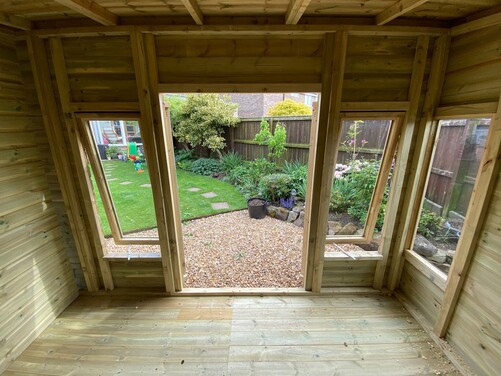 #SHP040 16x8 Pent Combi Summer House