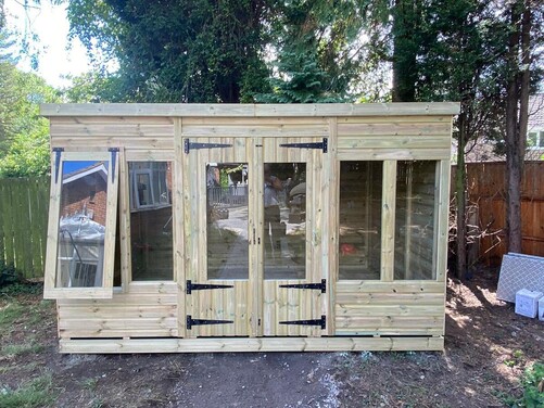 #SHP042 12x8 Pent Summer House