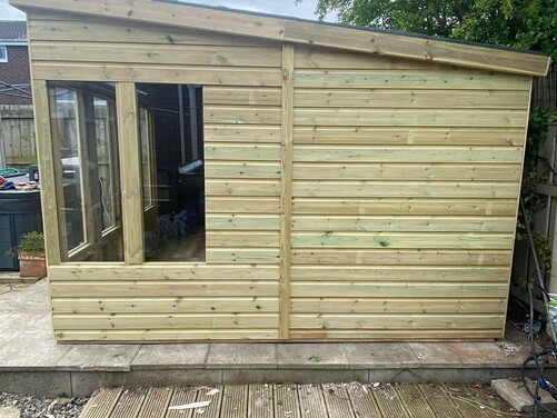 #SHP047 12x10 Pent Summer House