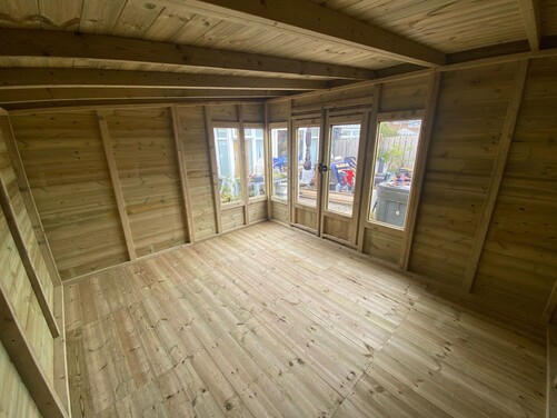 #SHP047 12x10 Pent Summer House