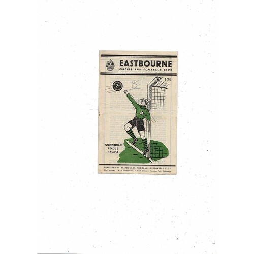 Eastbourne Football Programmes