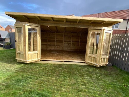 #SHP048 16x10 Pent Summer House