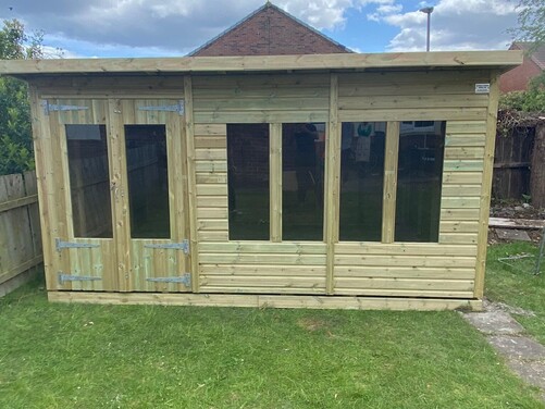 #SHP049 14x10 Pent Summer House