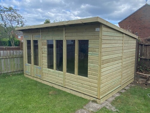 #SHP049 14x10 Pent Summer House