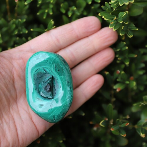 Malachite Polished Palm stone