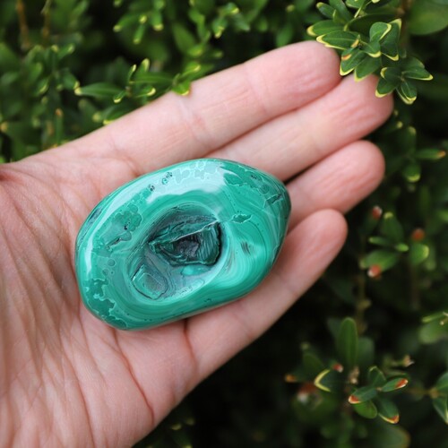 Malachite Polished Palm stone