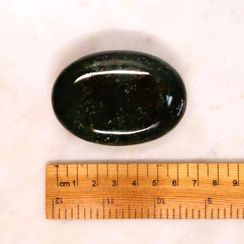 Green Moss Agate Palm Stone