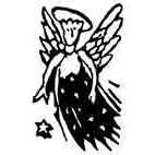 Angel & Star Rubber Stamp (Available in 3 sizes) from £6.89