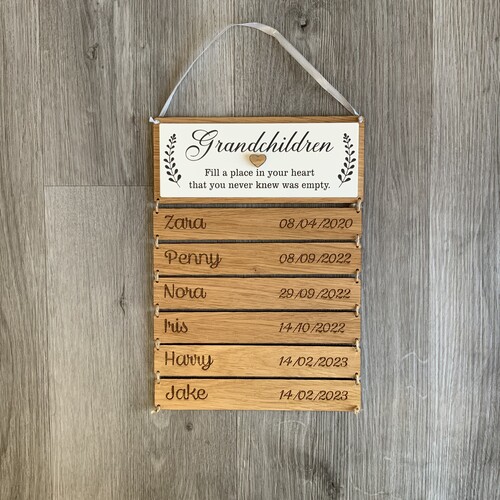 Grandchildren Quote Plaque