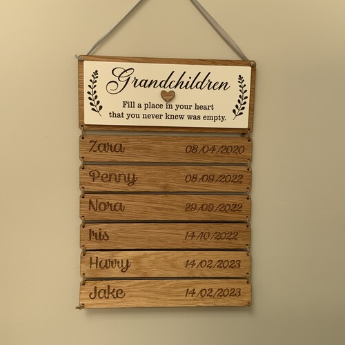 Grandchildren Quote Plaque