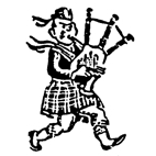 Bagpiper Rubber Stamp (Available in 3 sizes) from £6.89