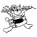 Beaver Swimming Rubber Stamp (Available in 3 sizes) from £6.89