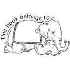 Belongs to. . Elephant Rubber Stamp (Available in 3 sizes) from £6.89