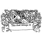 Belongs to. . Entwined Rubber Stamp (Available in 3 sizes) from £6.89