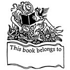 Belongs to. . Girl Reading Rubber Stamp (Available in 3 sizes) from £6.89