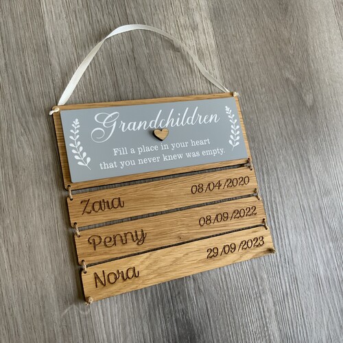 Grandchildren Quote Plaque