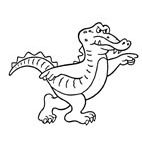 Cartoon Croc Rubber Stamp (Available in 3 sizes) from £6.89