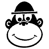 Cheeky Monkey Face Rubber Stamp (Available in 3 sizes) from £6.89