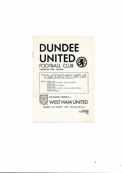 More Football Programmes listed today