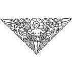 Cherub in Vines Rubber Stamp (Available in 3 sizes) from £6.89