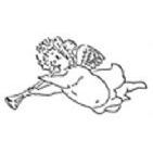 Cherub Rubber Stamp (Available in 3 sizes) from £6.89