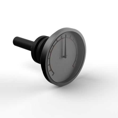 Dial face temp gauge