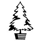 Christmas Tree Rubber Stamp (Available in 3 sizes) from £6.89