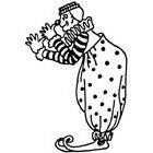 Clown Rubber Stamp (Available in 3 sizes) from £6.89