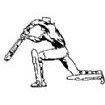 Cricketer (2) Rubber Stamp (Available in 3 sizes) from £6.89
