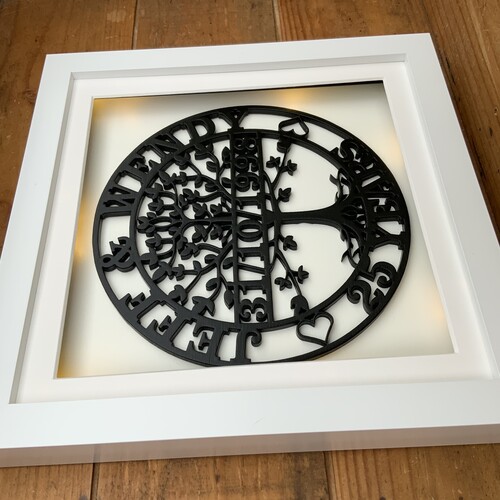 Personalised Tree Of Life Wedding Anniversary Frame