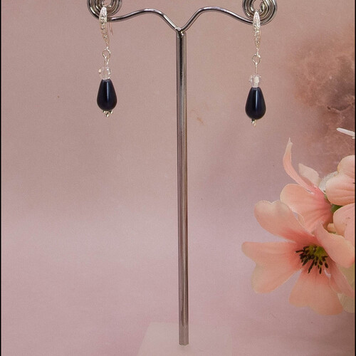 Swarovski Crystal & Preciosa Crystal Pearl Earrings