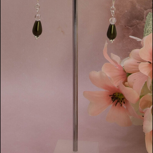 Swarovski Crystal & Preciosa Crystal Pearl Earrings
