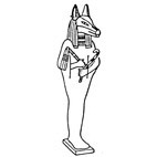 Egyptian God Anubis Rubber Stamp (Available in 3 sizes) from £6.89